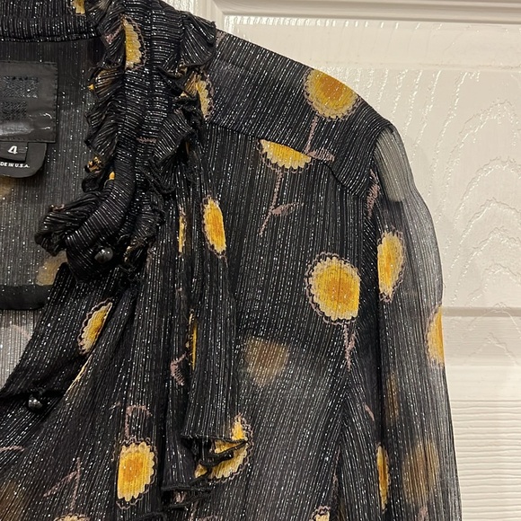 Anna Sui Sheer Pop Bouquet Top - Picture 3 of 7